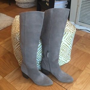 Knee high leather/ suede Caslon boots sz 9